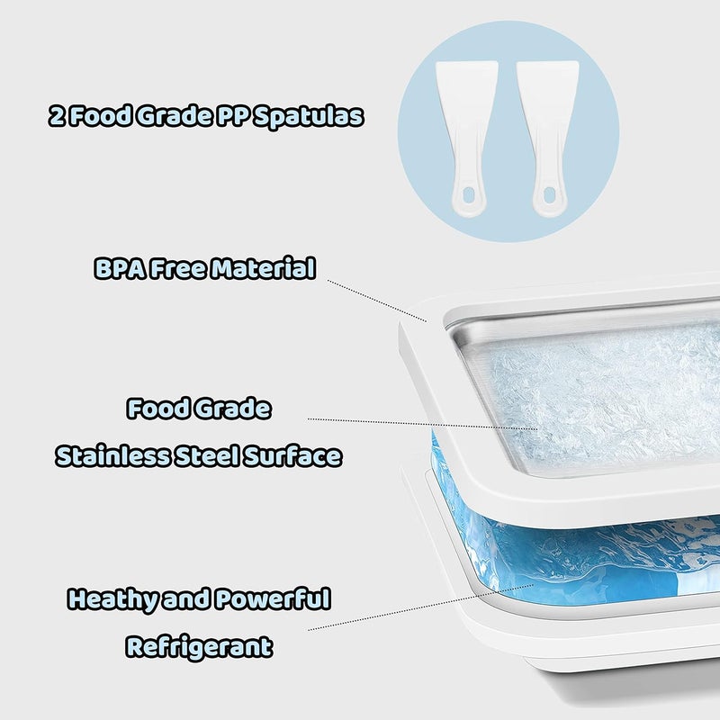 JoyMech صانع الآيس كريم الفوري مثالي لصنع آيس كريم ناعم، سلاش، زبادي مثلج، شربات، جيلاتو، وآيس كريم ملفوف - Image 5